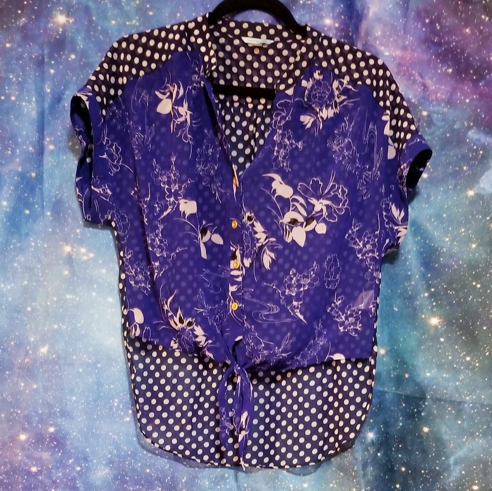 Sheer abstract high low top